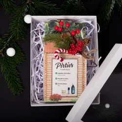 ZESTAW DO SAUN w pudełku prezentowym. Olejek eteryczny z eukaliptusa, olejek eteryczny z miodu do masażu i mięty 