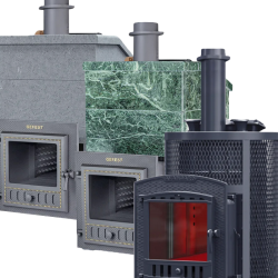 Piece GEFEST opalane drewnem do sauny