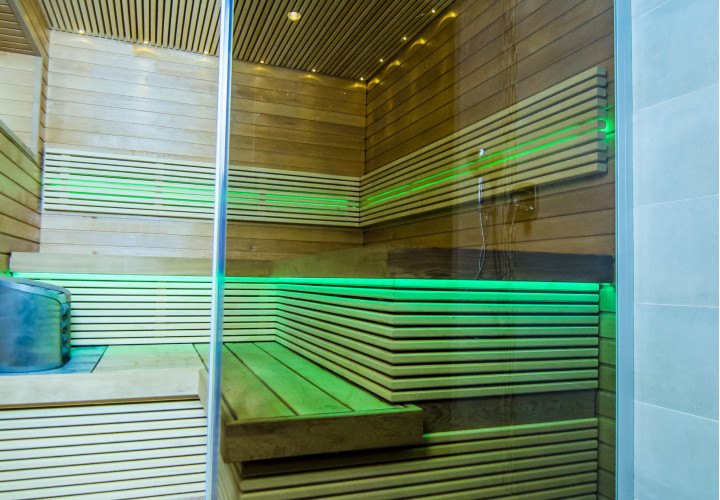 Sauna z funkcją parową