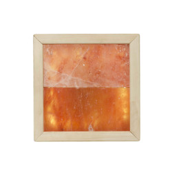 Himalajska lampa solna LED, drewno cedrowe  Himalajska lampa solna LED, drewno cedrowe