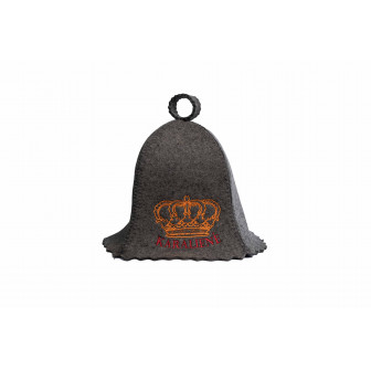 Czapka do sauny - KARALIENĖ, szara