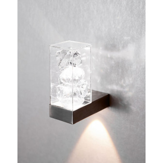 CARIITTI Toive LED przezroczysta lampa z kryształkami