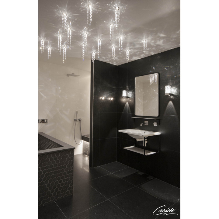 CARIITTI Toive LED przezroczysta lampa z kryształkami