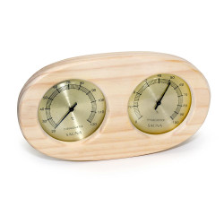 Termohigrometr SAUFLEX, poziomy, owalny  Termohigrometr SAUFLEX, poziomy, owalny