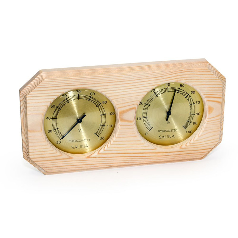 Termohigrometr SAUFLEX, poziomy, ośmiokątny Termohigrometr SAUFLEX, poziomy, ośmiokątny