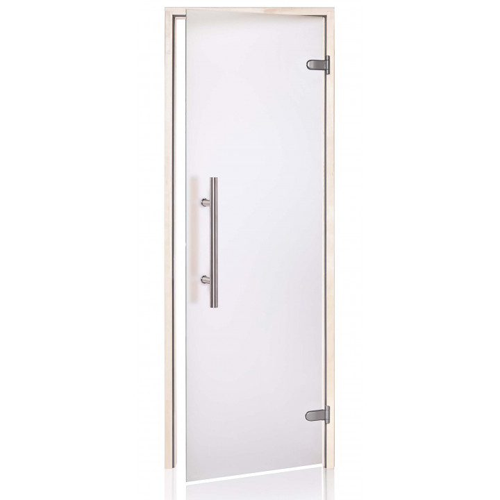 Drzwi do sauny szklane AD PREMIUM LIGHT, szkło matowe, 80 x 200, Aspen, matowe przezroczyste