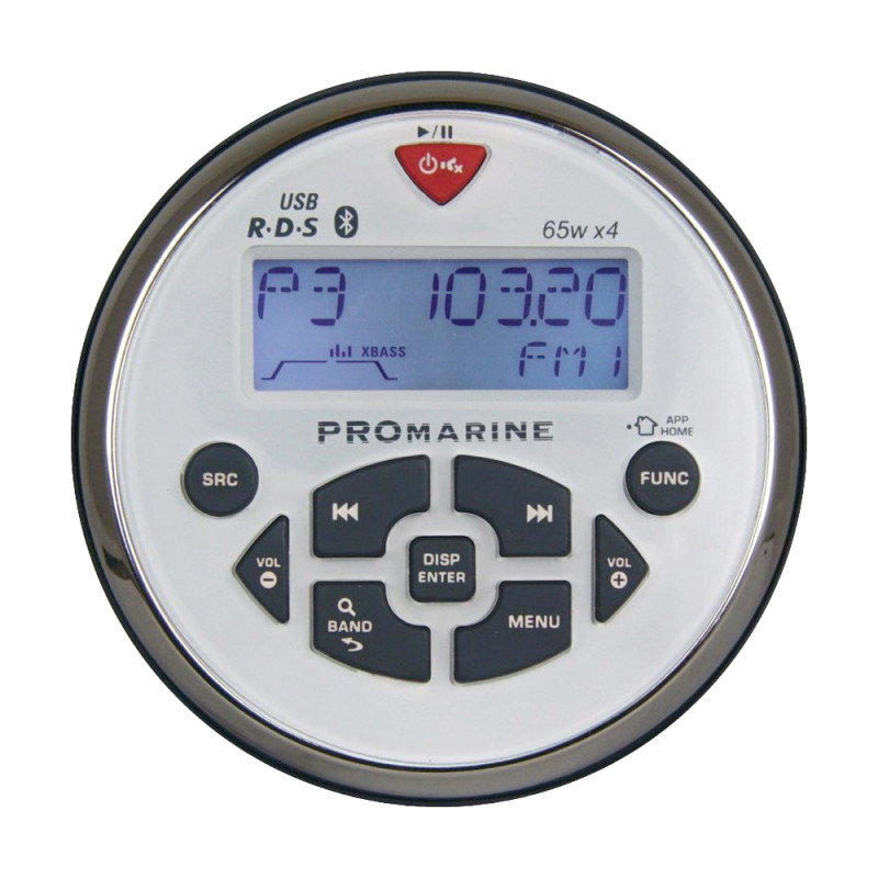 Centrum muzyczne bez głośników, wodoodporne, białe