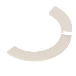 Kołnierz do osadzania - do grzejnika ściennego SAWOTEC Tower Wall, drewniany  Kołnierz do osadzania - do grzejnika ściennego SAWOTEC Tower Wall, drewniany