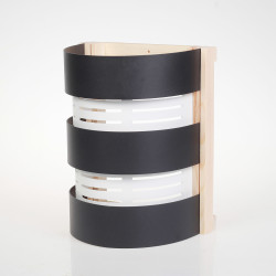 Abażur SAUFLEX, czarny, biały 