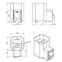 Piec do sauny opalany drewnem - STOVEMAN 16-LS HEAVY - 2