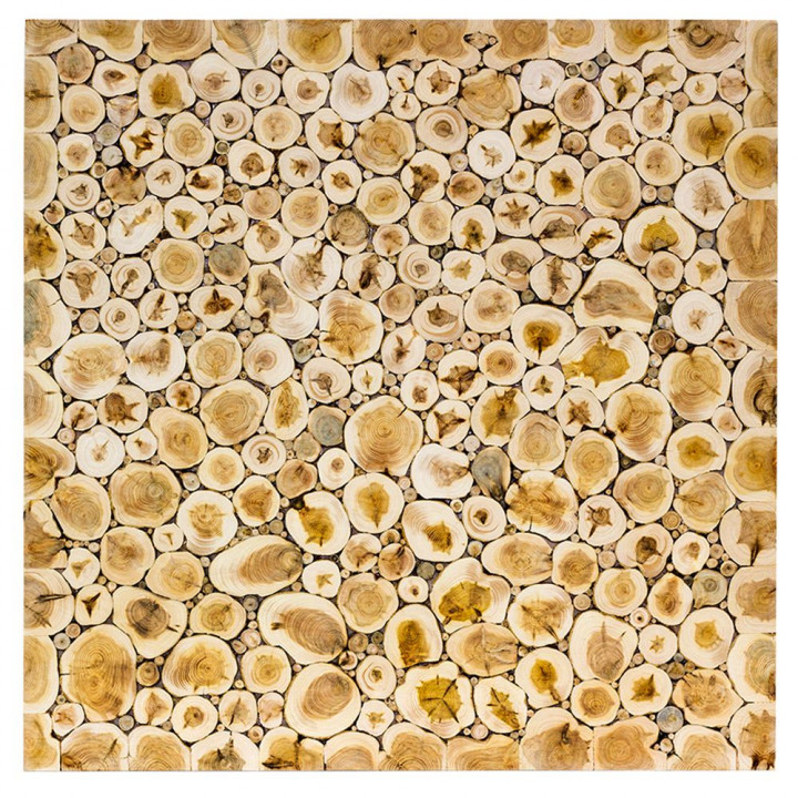 Cienki panel z drewna jałowcowego, 500 × 500 mm