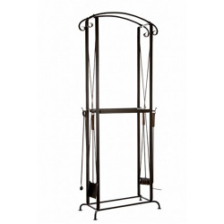 Uchwyt na drewno opałowe z narzędziami  Uchwyt na drewno opałowe z narzędziami