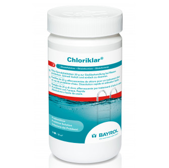 Szybko rozpuszczalne tabletki chlorowe Chloriklar, 1 kg