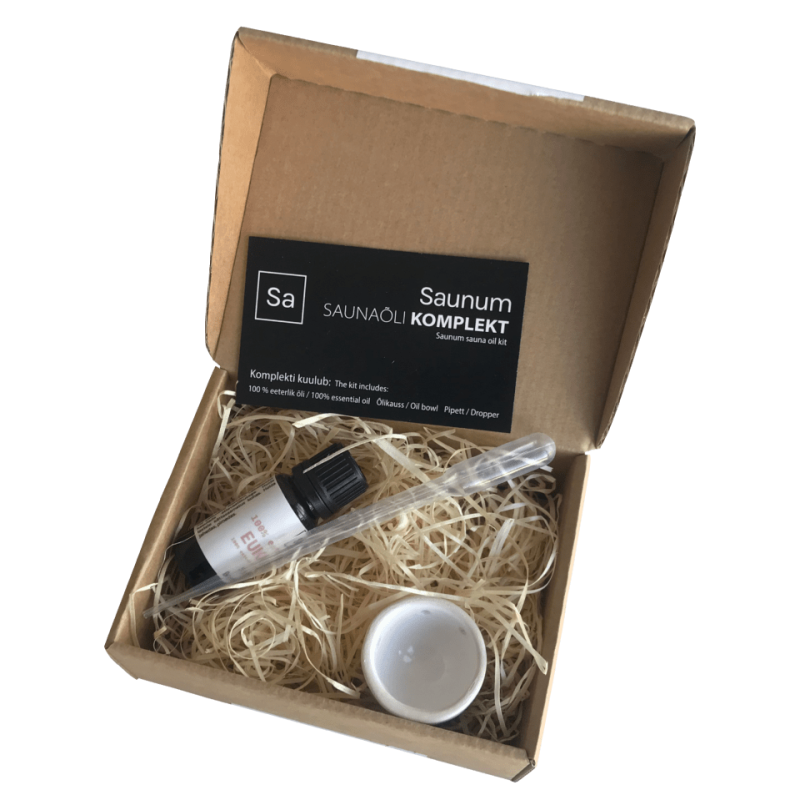 Zestaw SAUNUM z olejkiem eterycznym