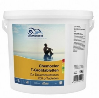 Chlor wolno rozpuszczający CHEMOCLOR T-Tabletki 200 g, 5 kg