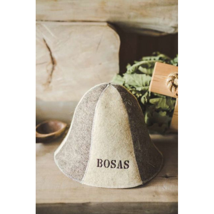Czapka do sauny - BOSAS, w paski