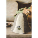 Kapelusz do sauny - BUCKET AND SAUNA WHISKS, w paski - 0