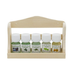Zestaw zapachowy ELIGA z drewnianą półką ścienną  Zestaw zapachowy ELIGA z drewnianą półką ścienną