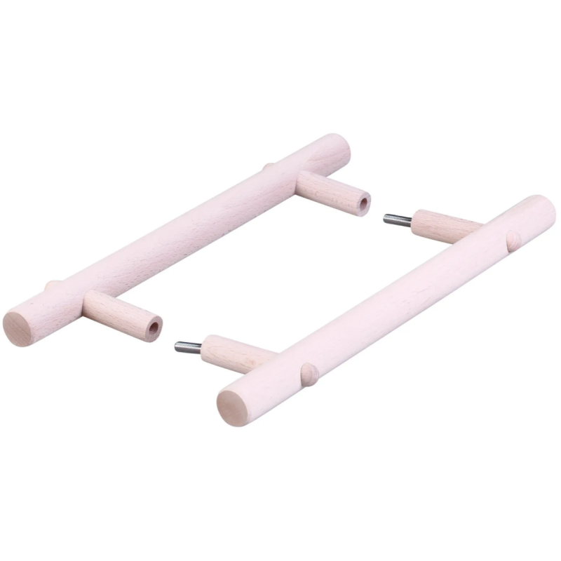 Komplet klamek do drzwi drewnianych