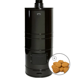 Piec do sauny opalany drewnem - AITO AK-57, rozszerzony, w zestawie kamienie KERKES 