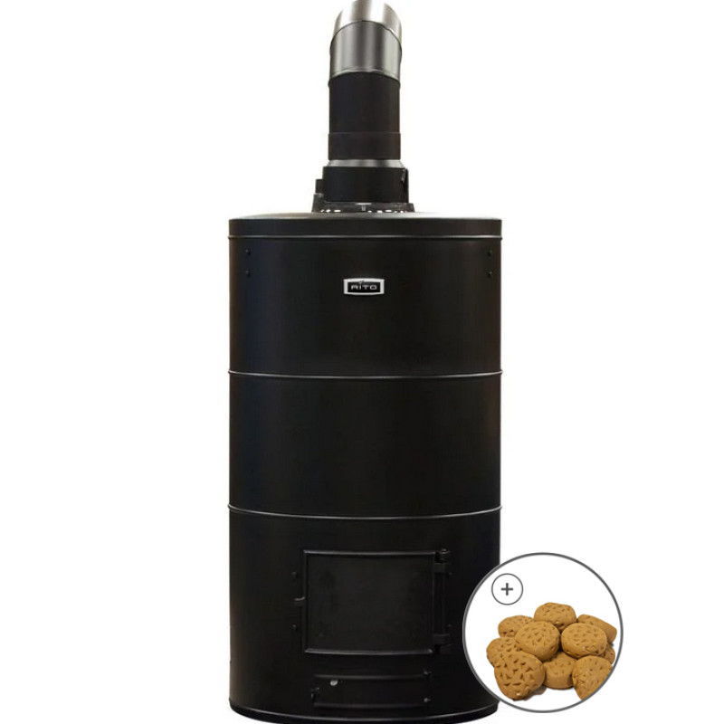 Piec do sauny opalany drewnem - AITO AK-78, z kamieniami ceramicznymi