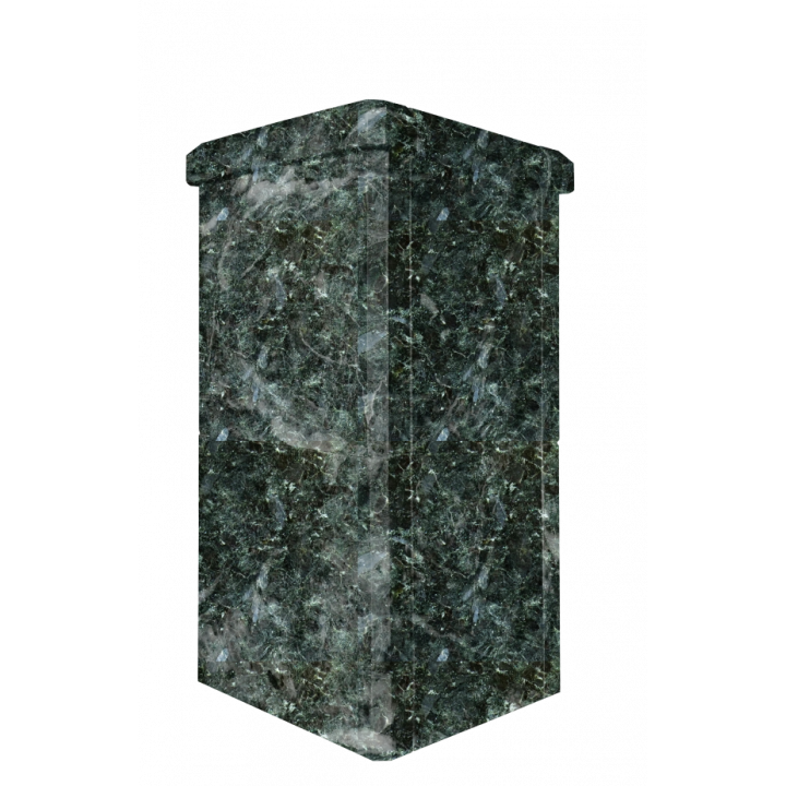 Wykończenie komina kamiennego, ciemny Serpentine, 540 mm