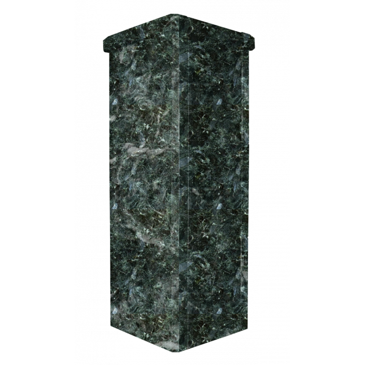 Wykończenie komina kamiennego, ciemny Serpentine, 790 mm
