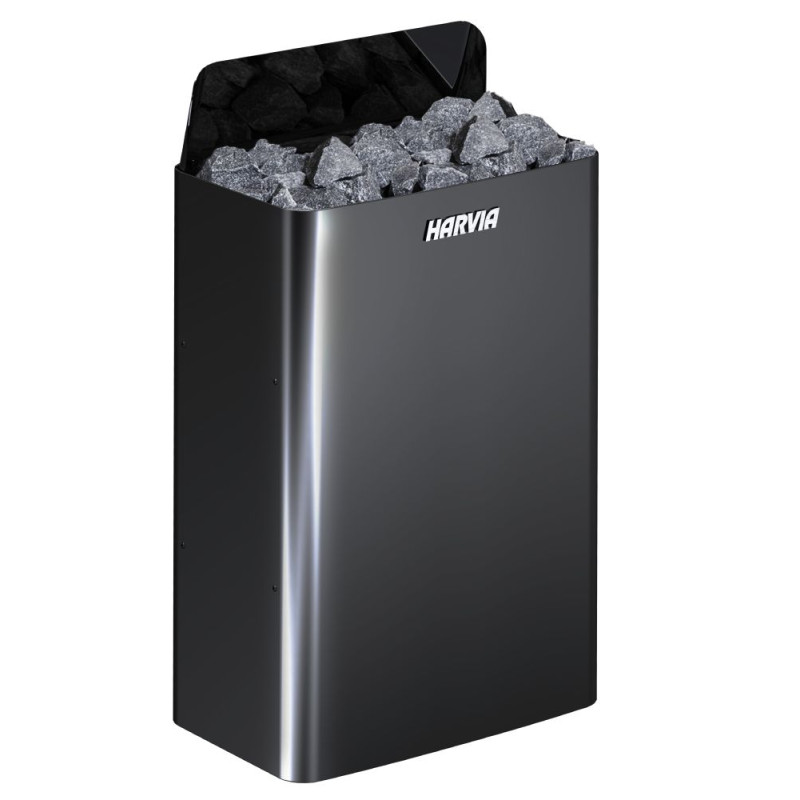 Elektryczny piec do sauny - HARVIA The Wall Black Steel SW90E 9 kW