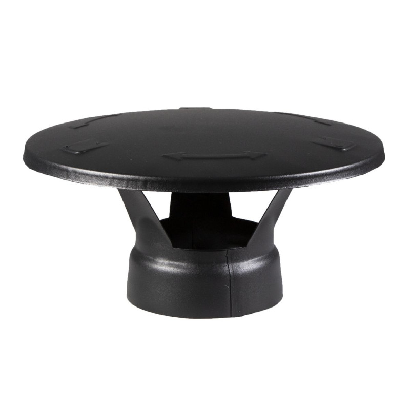 Część zamienna do komina stalowego HARVIA - Daszek przeciwdeszczowy czarny