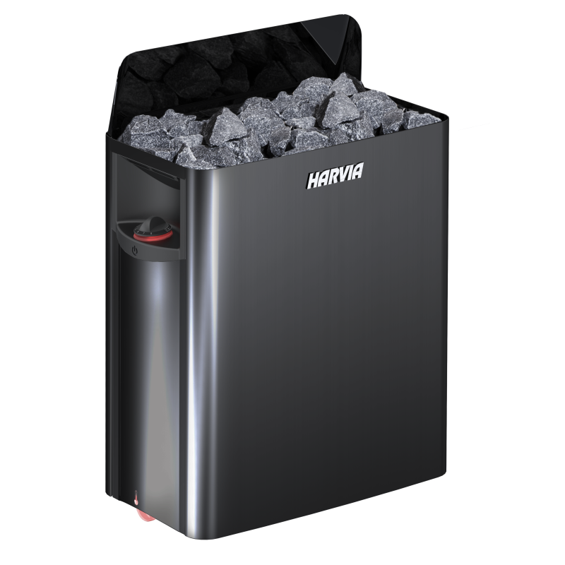 Elektryczny piec do sauny - HARVIA The Wall Black Steel SW80 8 kW