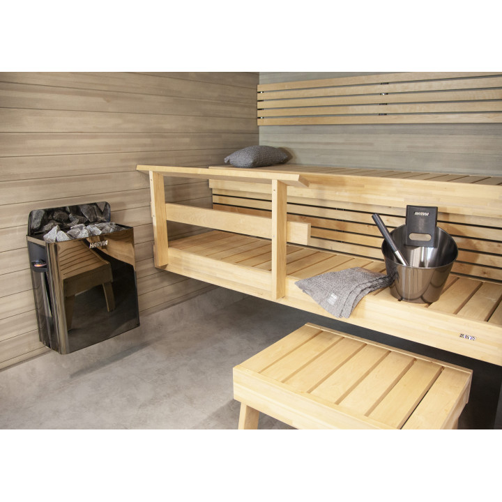 Piec elektryczny do sauny - HARVIA The Wall Black Steel SW90 9 kW