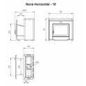 Piec do sauny opalany drewnem - NOVA HORIZONTAL 26 - 6