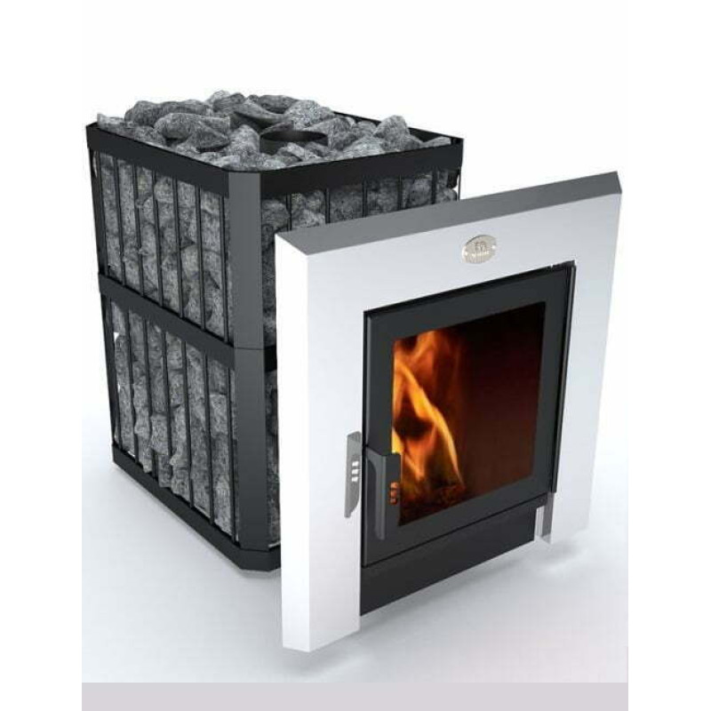 Piec do sauny opalany drewnem - NOVA PANORAMA 18 z siecią