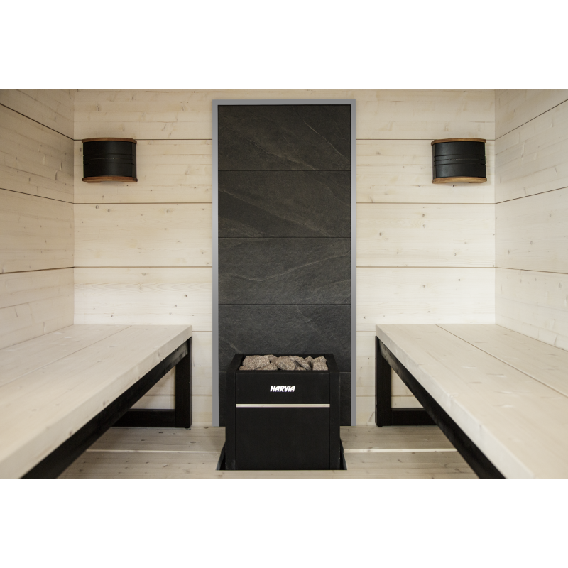 Ściana kamienna HARVIA, rama szara