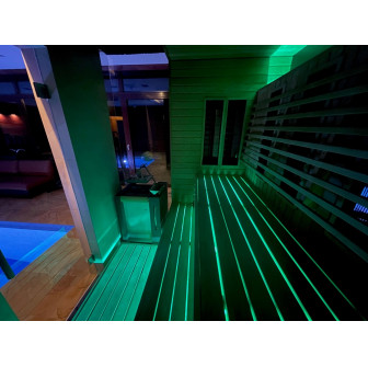 NAŚWIETLACZ LED SAUFLEX RGB Z JEDNOSTKĄ STERUJĄCĄ