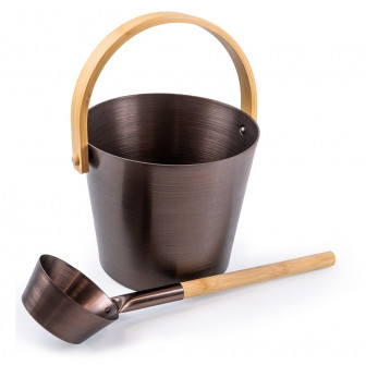Zestaw wiader i chochli aluminiowych SAUFLEX, fioletowy