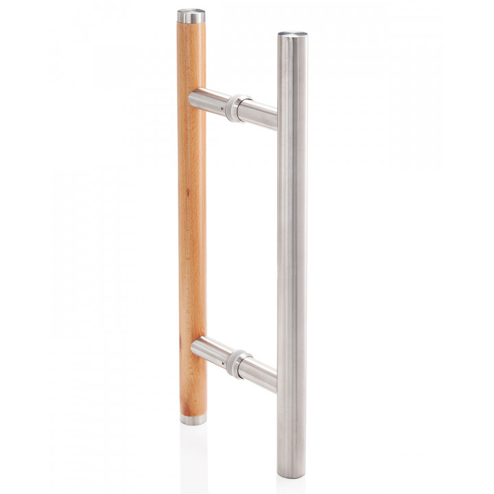 Drzwi do sauny szklane AD PREMIUM LIGHT, szkło matowe, 70 x 190, olcha, matowe przezroczyste