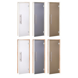 Drzwi do sauny szklane AD LUX, szkło matowe  Drzwi do sauny szklane AD LUX, szkło matowe