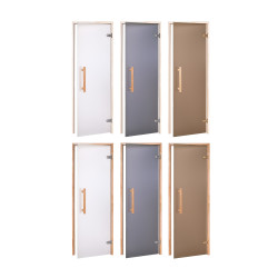 Szklane drzwi do sauny AD NATURAL, Szkło matowe  Szklane drzwi do sauny AD NATURAL, Szkło matowe