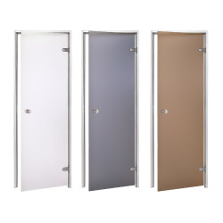 Drzwi szklane AD do sauny parowej, szkło matowe 