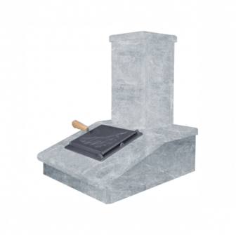 Kamienne wykończenie komina Talkochlorite, 540 mm