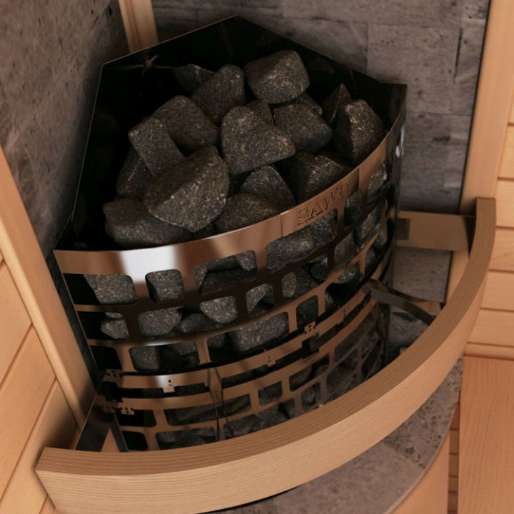 Piec elektryczny do sauny – SAWOTEC Ari Corner 7,5 kW, bez sterownika