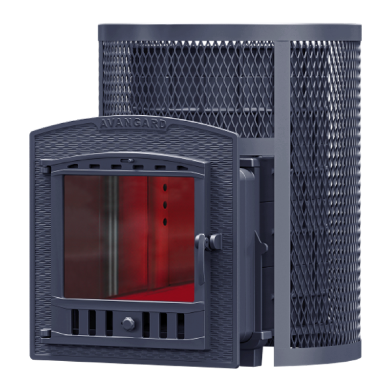 Piec do sauny opalany drewnem GEFEST - AVANGARD 24 (P2) w okrągłym ruszcie