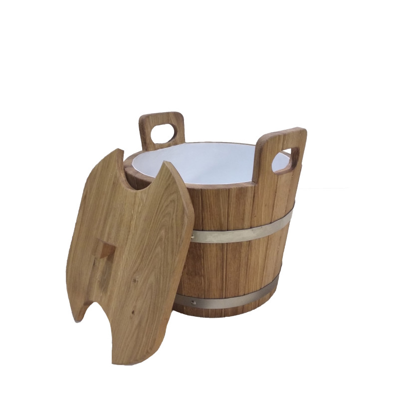 Miska dębowa z pokrywką, 24 l