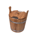 Wiadro drewniane do trzepaczek dębowe 20 l - 3