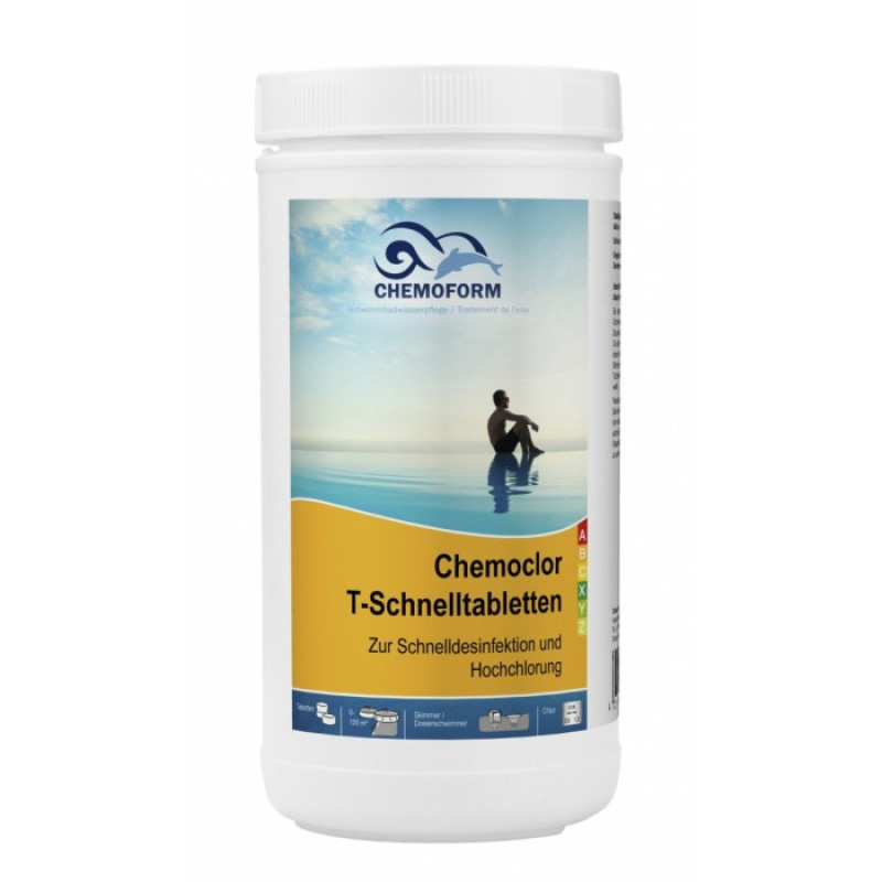 Szybko rozpuszczalne tabletki chlorowe CHEMOCLOR, 1 kg