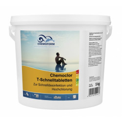 Szybko rozpuszczalne tabletki chlorowe CHEMOCLOR, 5 kg