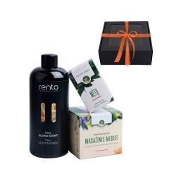 Zestaw prezentowy w pudełku prezentowym LEMON. Miód, olejek eteryczny i esencja zapachowa 