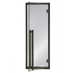 AD MODERN szklane drzwi do sauny, kolor szkła szary  AD MODERN szklane drzwi do sauny, kolor szkła szary