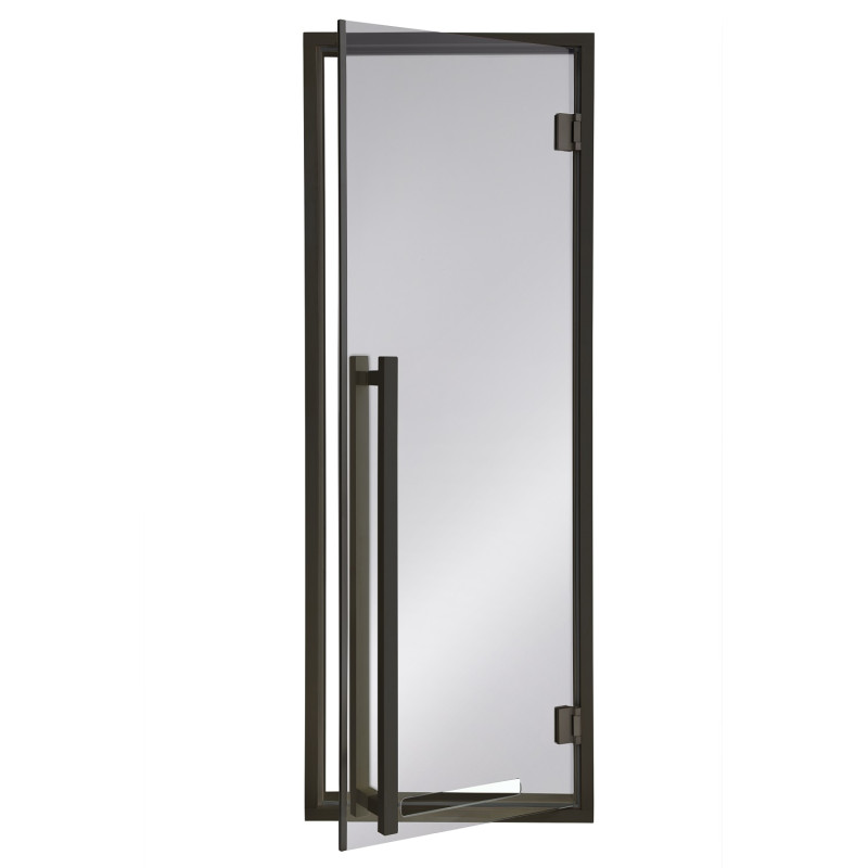 AD MODERN szklane drzwi do sauny, kolor szkła szary